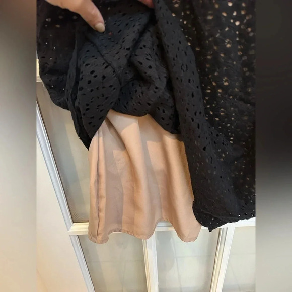 BCBGMAXAZRIA | Lynnette Black & Tan Cocktail Dress Size 8 Medium M - Picture 8 of 11